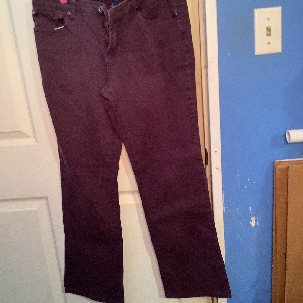 Women’s BACCINI Purple Denim Pants Size 8